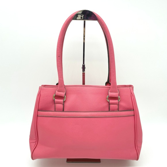Anne Klein Satchel Shoulder Bag Girly Pink Satchel Y2K Polished Elle Coquette - Picture 2 of 16